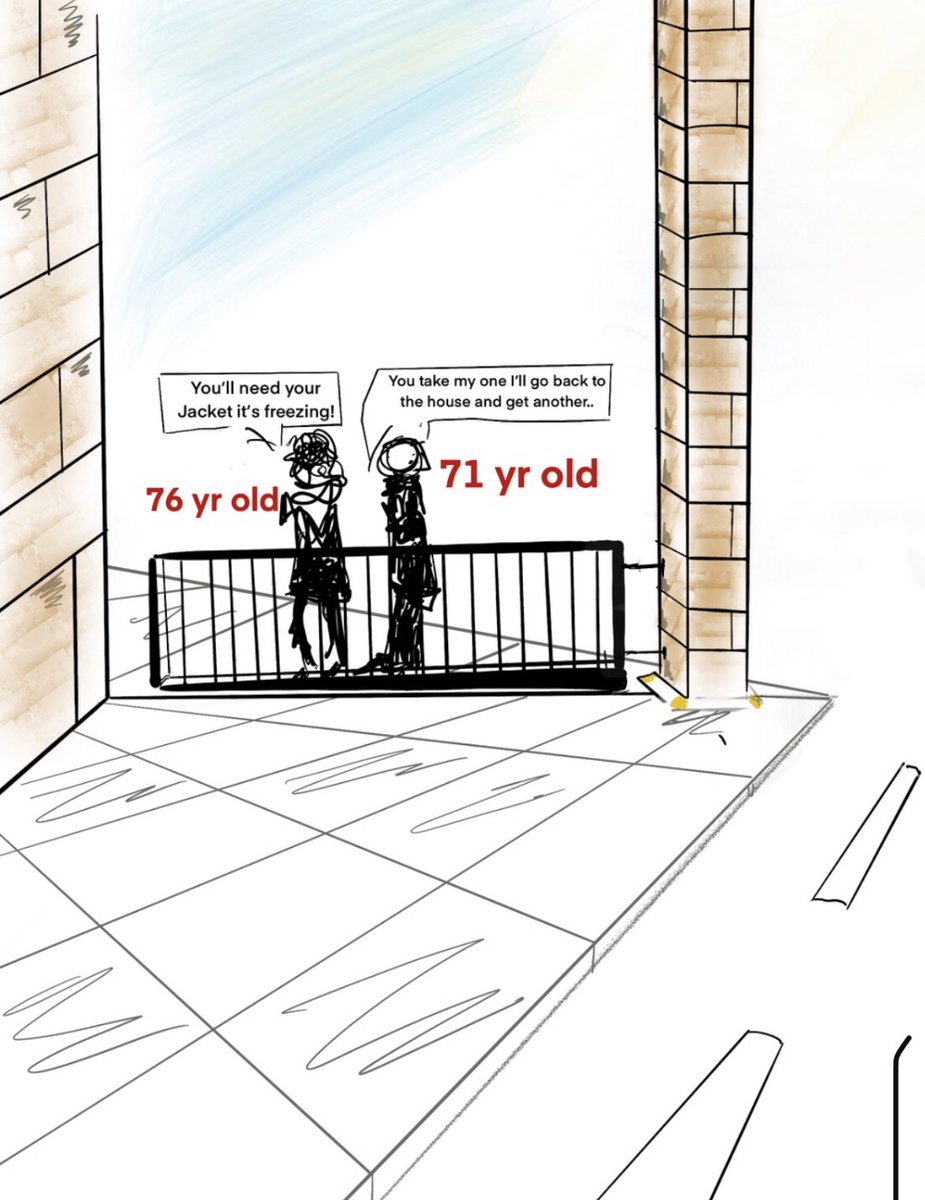 DjorossRoss's tweet photo. #Morrisons observed an old couple Yesterday when queing and sketching the sooo caring it was quite moving! We can care so much more in these times https://t.co/S5waNMXJrS