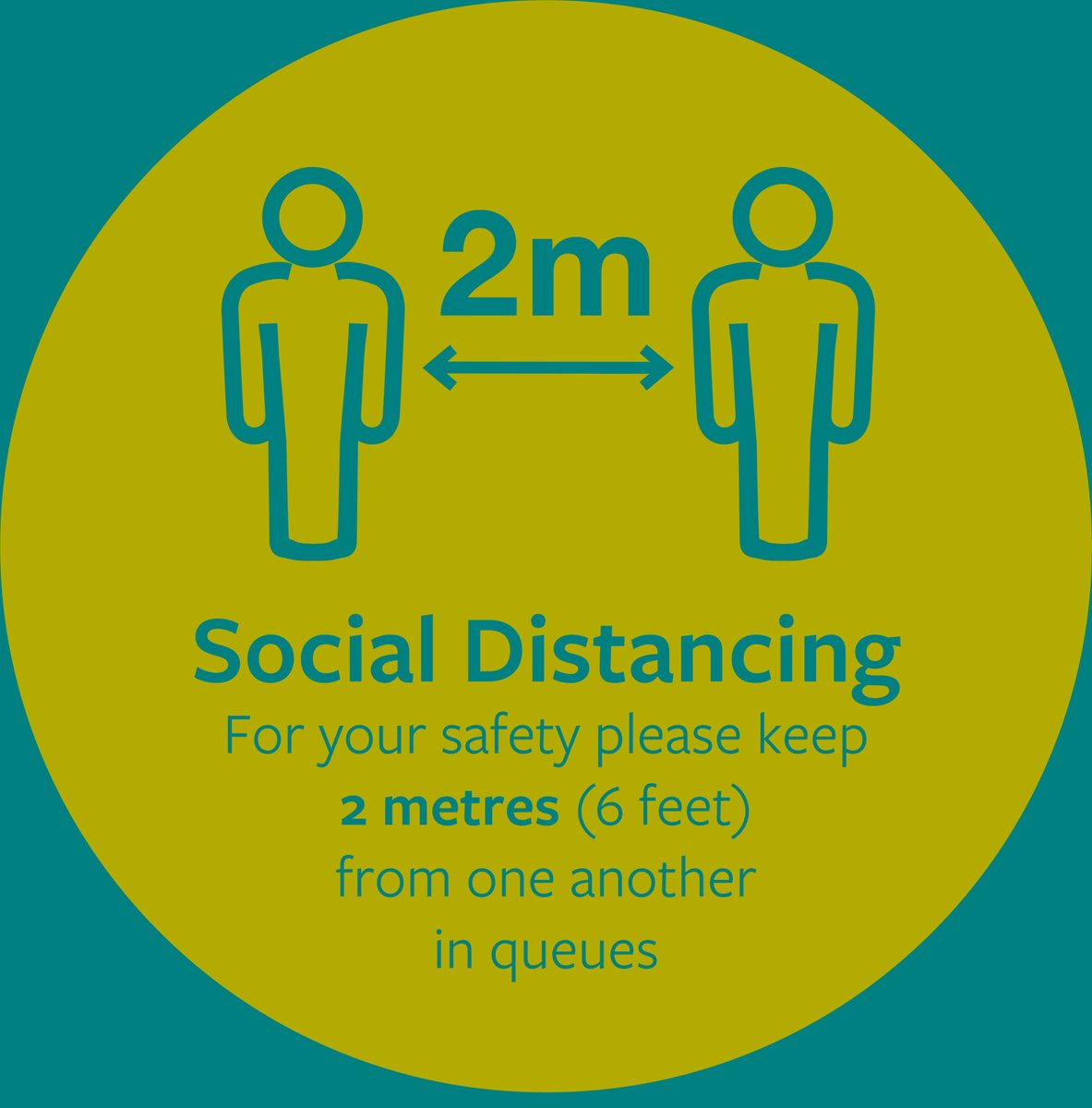 JplPrint's tweet photo. ANTI SLIP SOCIAL DISTANCING FLOOR GRAPHICS

*OFFER* - £39.00 Includes Pack of 10x 350mm printed graphics in your choice of 2 vibrant colours red or yellow, supplied onto an Antislip Floor Vinyl, each pack includes a 2 metre distancing tool. https://t.co/NQ2rUREu3c