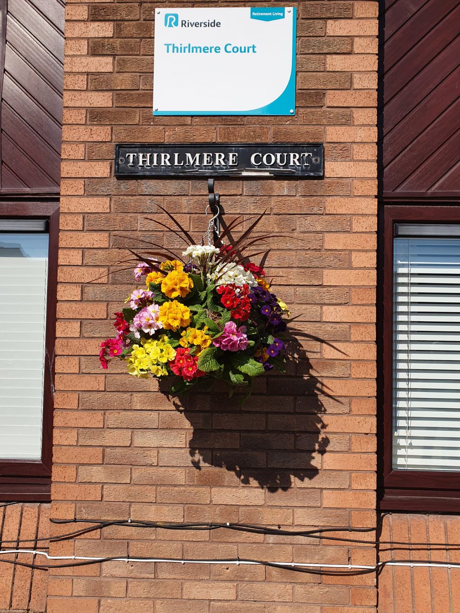 AintreeRaces's tweet photo. 💙 It's a privilege to be able to support the #BlueFamily campaign by donating 40 hanging baskets that would have been on display at Aintree during the #GrandNational Festival. 

@EITC staff have been busy delivering the baskets bringing smiles to local community 😊 https://t.co/cxiKbRRb7j