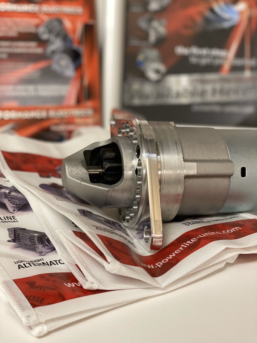 msnhealey's tweet photo. We are an authorised stockist and fitting centre for Powerlite products. Thanks to Michael from @powerliteunits for coming to see us a couple of weeks ago and bringing the new slimline Big Healey high torque starter motor.  
Contact us to discuss upgrading to a Powerlite Unit. https://t.co/gN0lbqs8zw