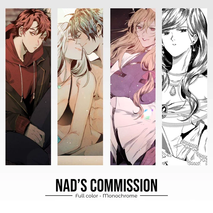 ==OPEN COMMISSION==
(RTs are appreciated)
Commission batch for April is open! 4-5 slots only. Feel free for DM and email me for further information ;) 

THANKS! 