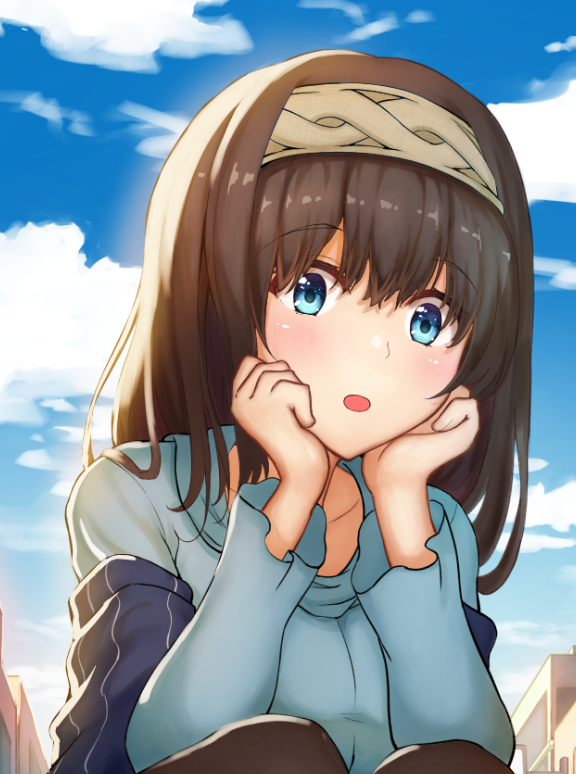 鷺沢文香 「進捗〜 」|あいばん🌸のイラスト