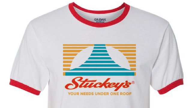 StuckeysPecans's tweet photo. Let us know what you think of our new t-shirt design...should be out in a few weeks! #Stuckeys #RetroT https://t.co/SKLzBXZsRD