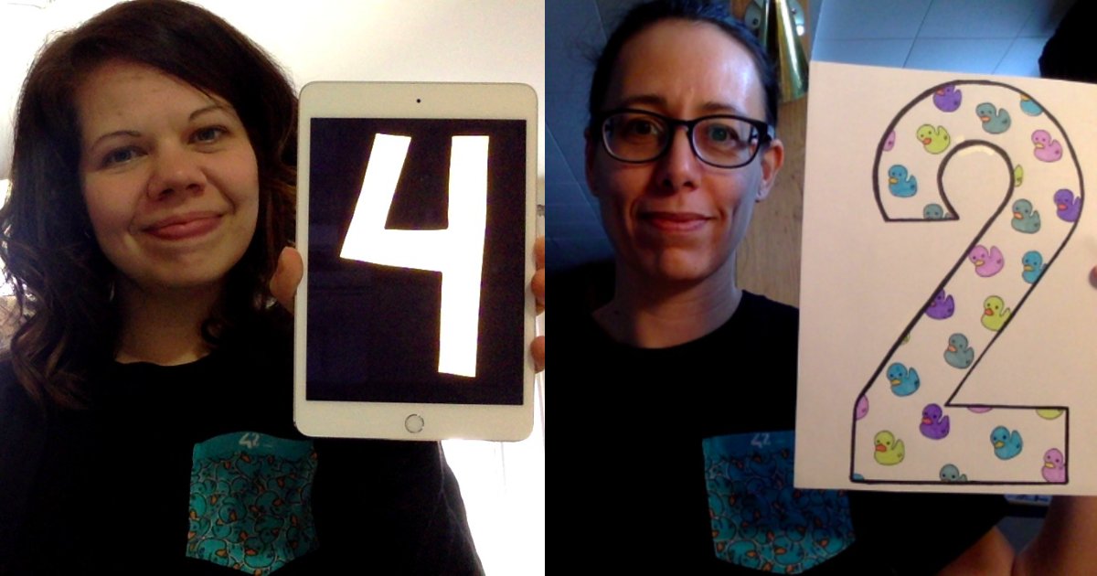 42_quebec's tweet photo. Comme tout le monde, nos vies sont chamboulées. Ça n'empêche pas Bianca et Isabelle de continuer à se dédier au #42quebec!

Prenez soin de vous et des autres, lavez vos mains et profitez de ce moment pour accomplir vos tests logiques. 

https://t.co/dancDesl20

#42network #42atom https://t.co/53g5orfXHM