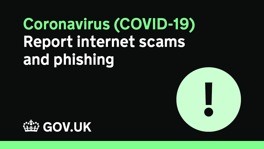GOVUK's tweet photo. Avoid and report internet scams and phishing https://t.co/WnYbrM9vsy https://t.co/g9sGJUUSnc