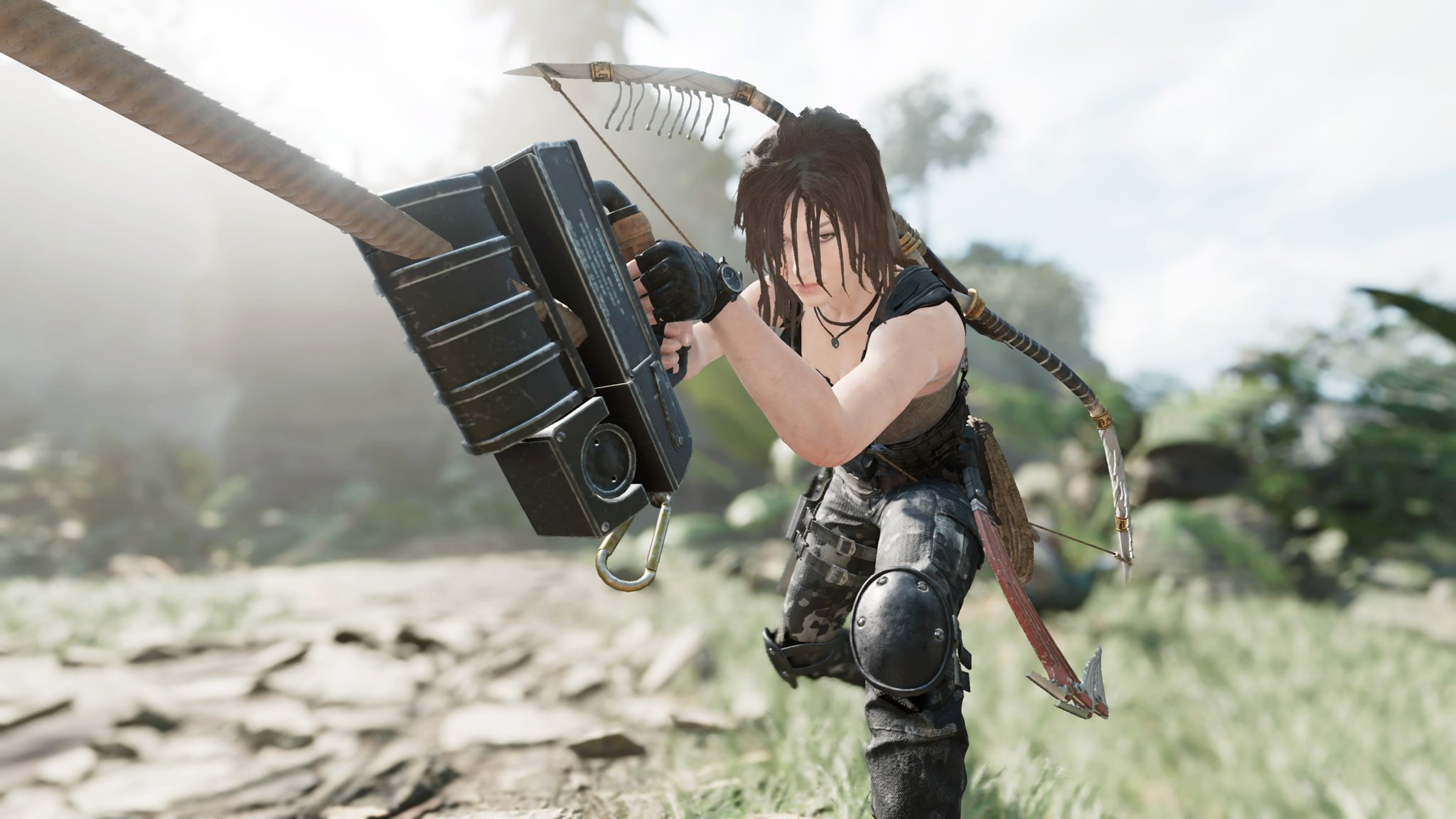 シャドウオブザトゥームレイヤー 170 ロープアセンダーを接続する 難易度 レア度 発生条件 アセンダーで破壊できる壁に矢を撃った直後 右手で腰の後ろからアセンダーを取り出し ロープを挟んで引きの姿勢に入る 壁を壊してしまうともう撮れ