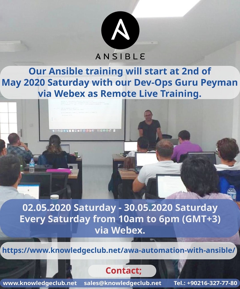 KnowledgeClubTR's tweet photo. Our Training Index: https://t.co/hmyC4mJGf4
For Registeration: sales@knowledgeclub.net
#ansible #networkautomation #devops #netdevops #python #linux #networkprogramming #softwaredefinednetworking #knowledgeclub #netdevopsakademi #BridgeToTheFuture https://t.co/UaVypR1ZKN
