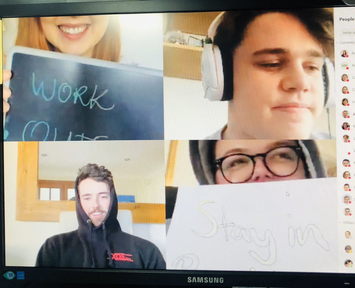 AC_Burford's tweet photo. So proud of this amazing team, they have made a smooth transition to #WFH whilst continuing to provide support and advice to our customers over the phone and online ❤️ This is our new daily norm to check in with each other, always full of laughs 💕
#TeamCustomerExperience #WFH https://t.co/RADPKsOAXA
