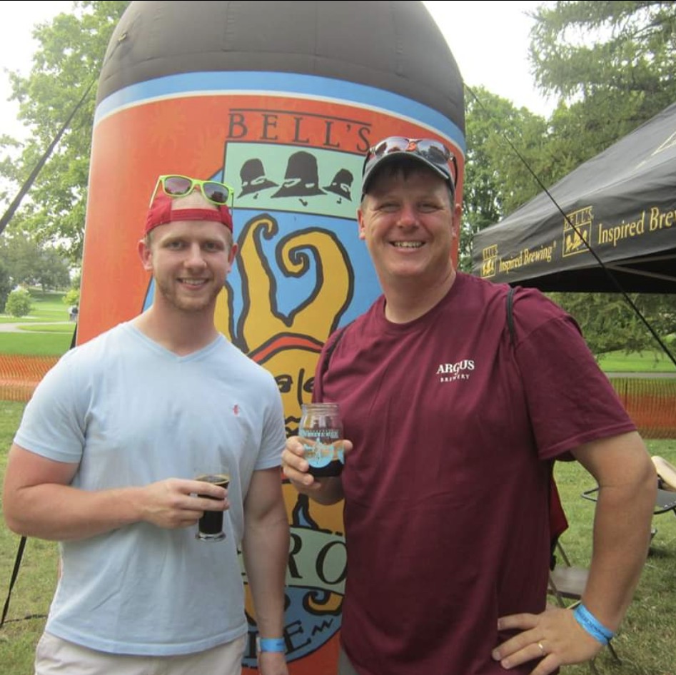 Man, <a href="/WTWin89/">Bill Windle</a>, were you even of legal age when we hit up the TC Music &amp; Microbrew fest in this picture?  It certainly was <a href="/BellsBrewery/">Bell's Brewery</a> Oberon weather at the time unlike today, YOUR BIRTHDAY!! Happy Birthday brother!! 🍻