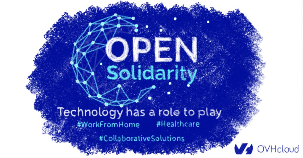 apizee's tweet photo. 💻 Nous nous associons à l'initiative d'@OVHcloud Open Solidarity, afin de faciliter la mise en place du #télétravail dans les entreprises et plus globalement les usages de #visioconférence. 🔗 ➡️ https://t.co/zHde57XmY5 https://t.co/4xJTjHSwGQ