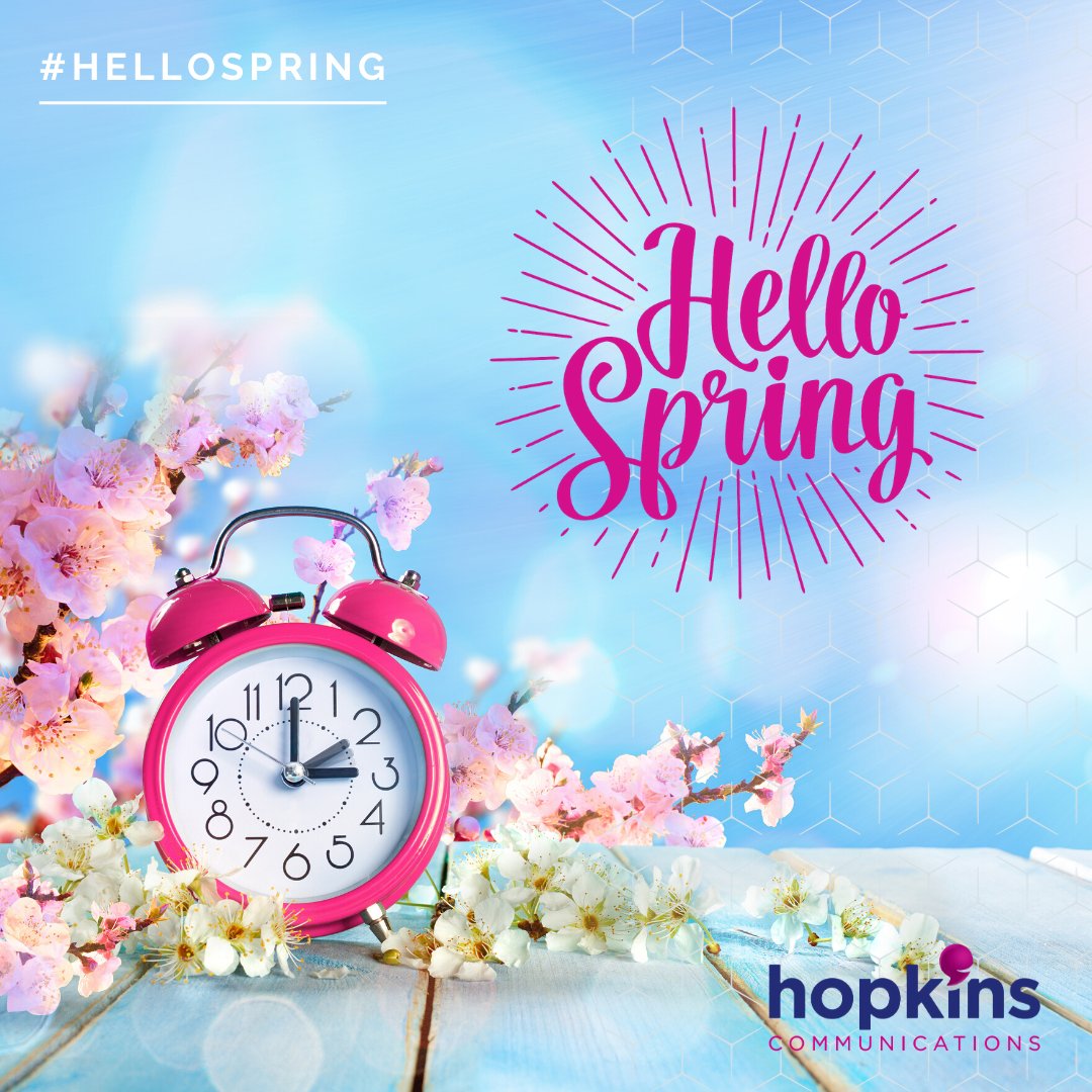 HopkinsComms's tweet photo. Here’s another positive in the midst of these trying times…SPRING has almost sprung! 🌱 This weekend, don't forget to set your 🕰️clocks🕰️ forward one hour, and enjoy the extra sunshine in the evenings! #SpringForward #DaylightSavingsTime #Spring #GrandStretch #DryingWeather https://t.co/ODdjv0f5ph