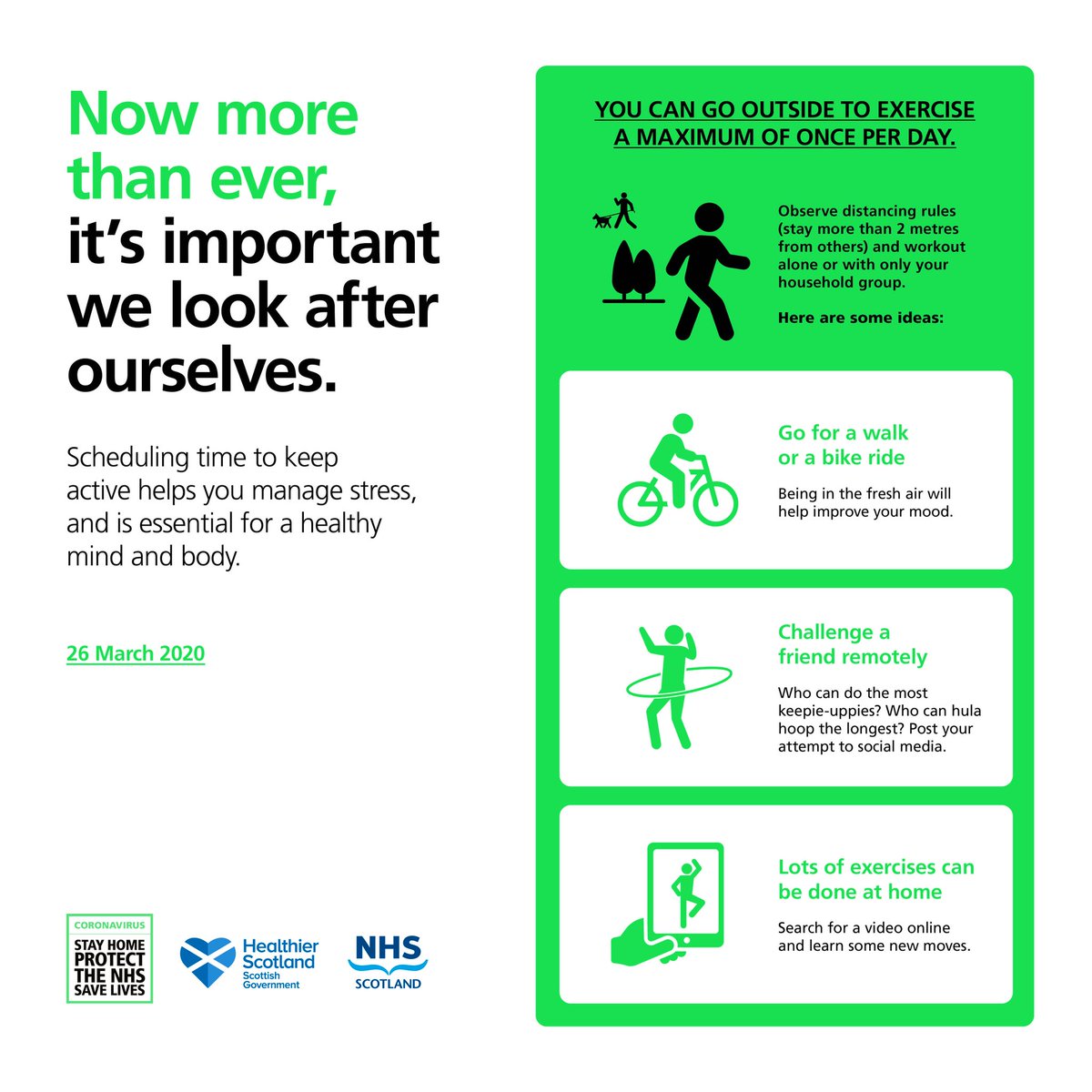 We all have different ways of staying active such as going out for a walk/push in the fresh air 🌿or practice your sports skills in the Garden.🏐🏀🎾⚽️

Keeping active is so important during this difficult time as it helps keep our 🧠 and body🧍‍♀️🧍🏻🧑‍🦽👩‍🦽 healthy! #SheCanSheWill