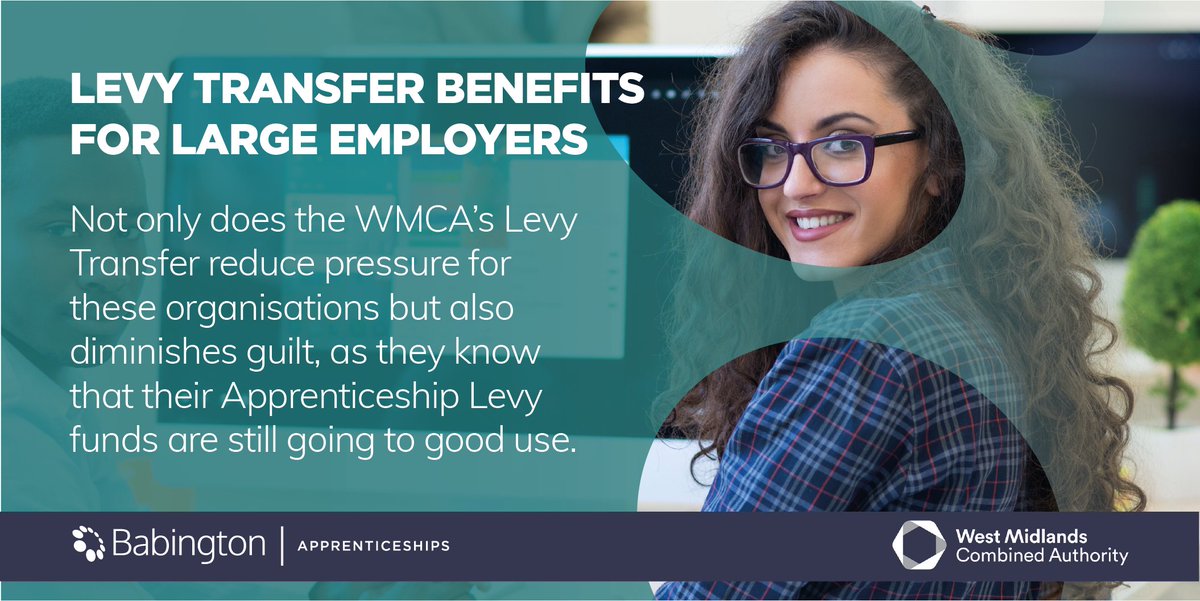 The WMCA's Apprenticeship Levy Transfer initiative also benefits large employers who aren't spending their funds. Find out more: babington.co.uk/blog/apprentic… #LevyTransfer #ApprenticeshipLevy #WestMidlands