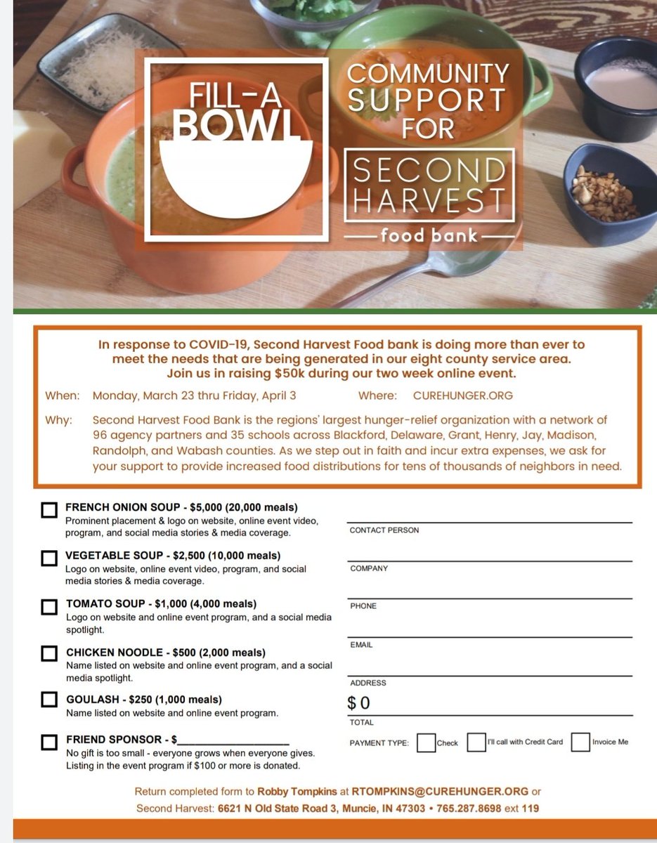 You can help support our tremendous community partner <a href="/curehunger/">Second Harvest ECI</a>   through this  initiative... and more at curehunger.org