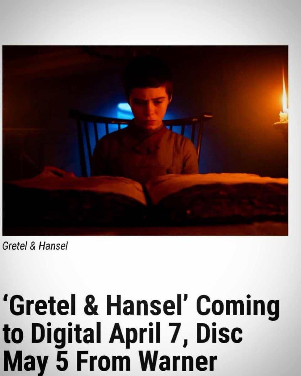WAPictures's tweet photo. Who says quarantine has to be boring? Are you ready to take a virtual walk in the woods and watch the terrifying Grimm Fairy Tale from the comfort of your own home?  On Digital April 7th and Blu-ray/DVD from May 5th. @GandHMovie 

#WildAtlanticPictures #WAP #GretelAndHansel https://t.co/eraTMbKwAZ
