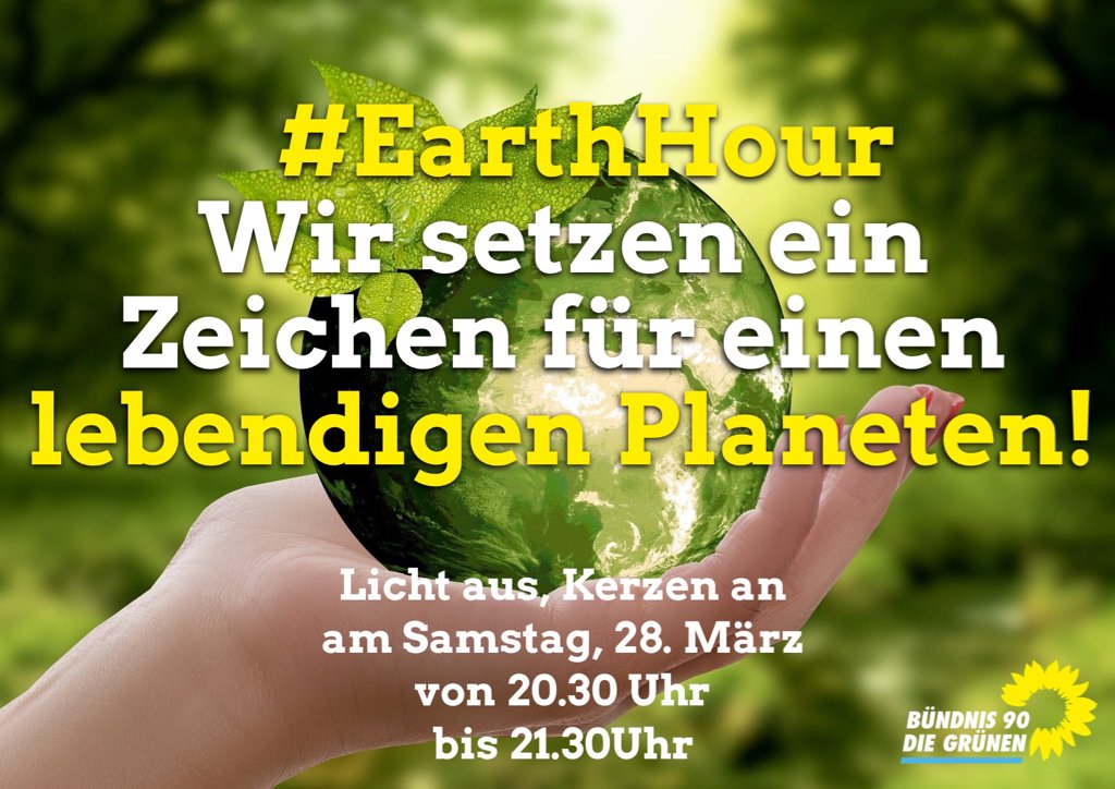 Macht mit! #EarthHour2020