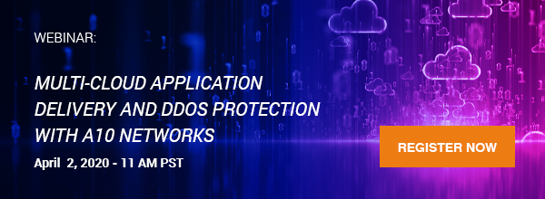 A10Networks's tweet photo. Webinar: With remote working scenarios in place, join us 4/2 to learn how Polynimbus Secure Applications Services can help your customers manage multi-cloud deployments: https://t.co/7As7pjcc2b @A10Affinity #security https://t.co/msJN6sU7Yg