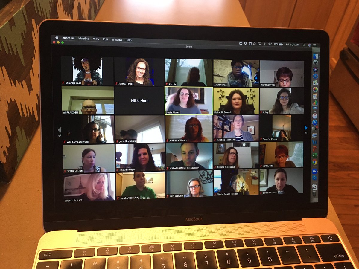 JiannaTaylor's tweet photo. .@susie_aisner reminding OLMS staff that they are truly the light in their students’ lives at this time #wbrelationshipscount #wbinthecloud #makeitcountwb https://t.co/YG3ZQzXSvJ