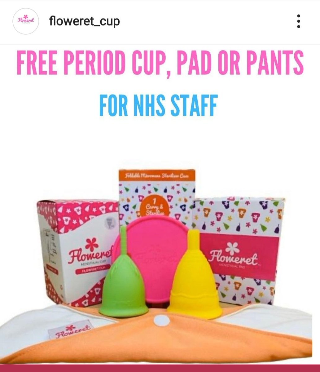 periodicaldiary's tweet photo. Free #mooncups for #nhsstaff check out their website floweret https://t.co/CiMNyjcG3l for further information.
#periods #nhsstaff #COVID19 #women #girls #workers https://t.co/w4IJMVV52s