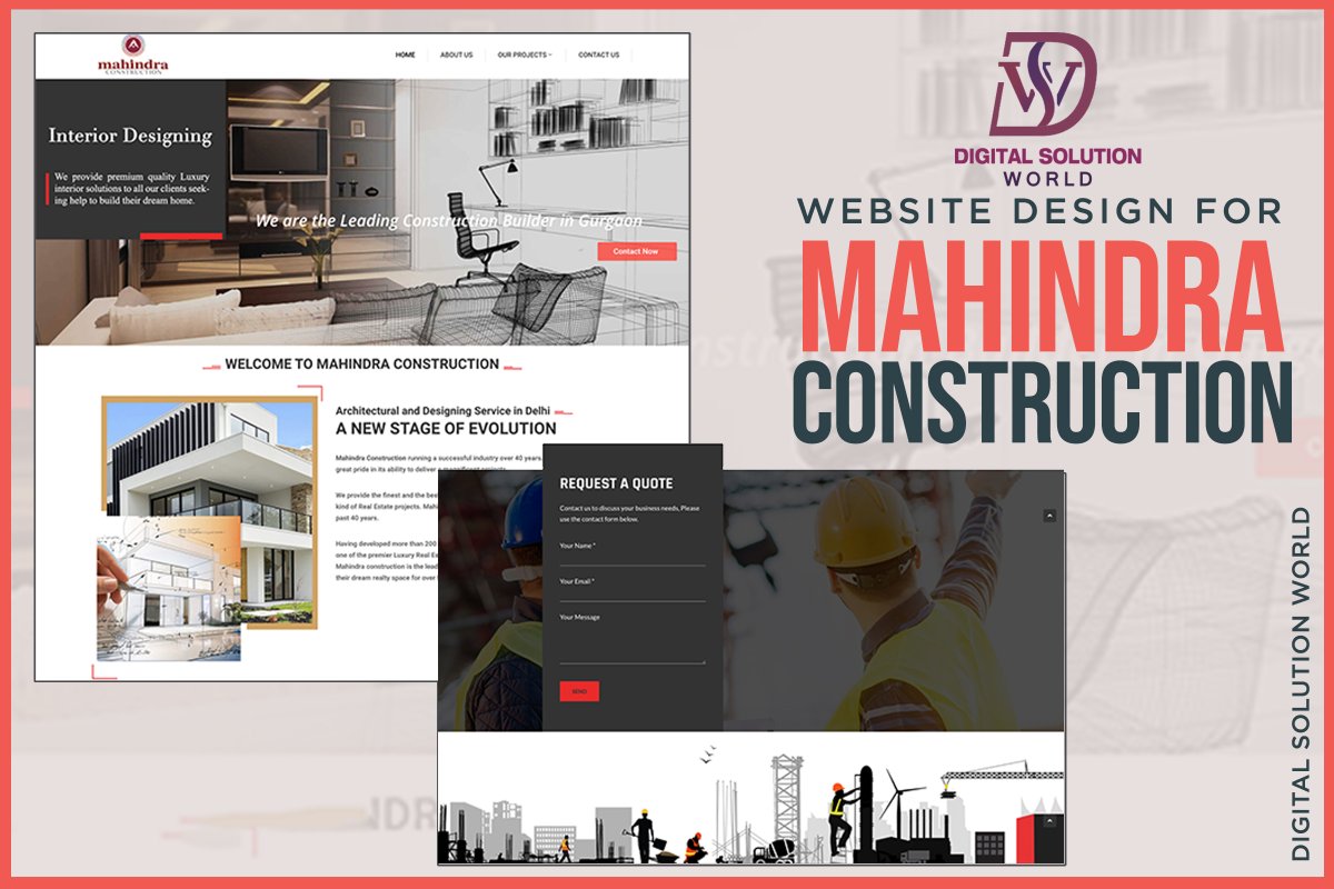 Digital08033774's tweet photo. Mahindra Construction website design
Customised Header
Construction Skyline

If you need any kind of website for your brand or business Contact Now!

#websitedesign #websitedesignerindelhi #webdesigner #construction #constructionwebsite https://t.co/WZrsoOgr7l