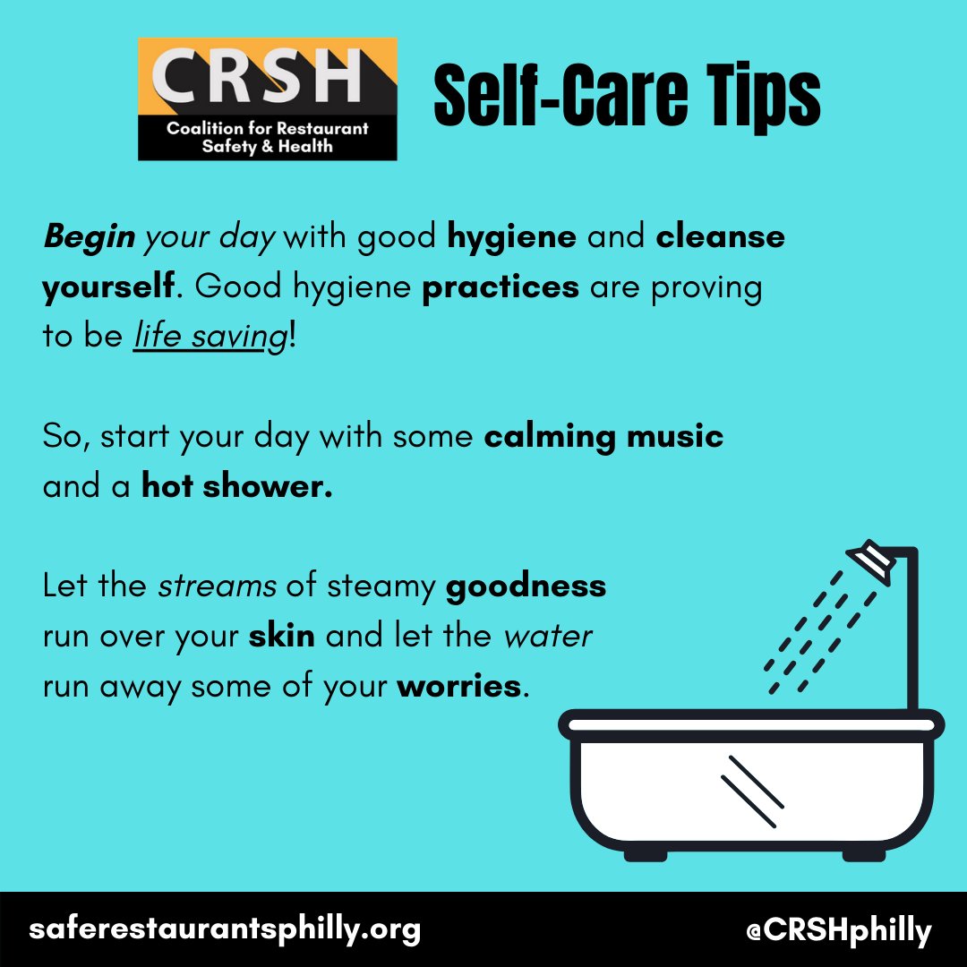 CRSHphilly's tweet photo. Enjoy CRSH Self-Care Tips. Weekly ways to focus on our well-being, safety, and health.

#CRSHsexualharassment https://t.co/tMZQnxOVKk