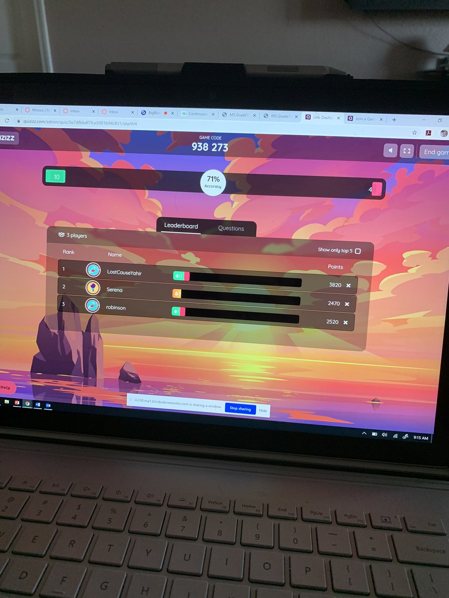 MrsSerena1's tweet photo. Had a nice chat with some of my @IMS_Indians students from my 4th period science and played a science quizizz with them! They finished their e-learning assignments early! π§ͺ 𧫠𧬠#collierscience #ccpsfamily https://t.co/wGZb4cYLJJ