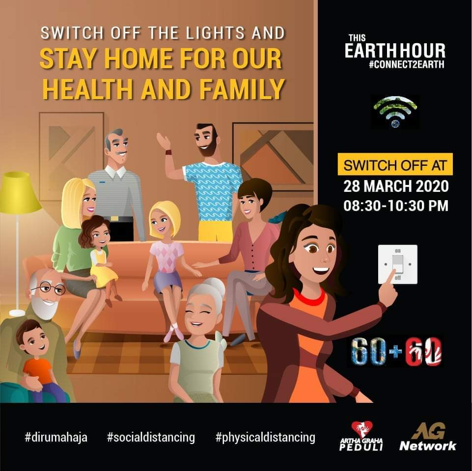 AndyZuliandi's tweet photo. Switch Off The Light For The Planet
And Stay Home For Fight Covid-19

@AGPeduli
@EHJkt
@EHIndonesia
@EarthHourOfficial

#AGPEarthHour
#EarthHour
#Connect2Earth
#RaiseYourVoiceForNature
#DirumahAja
#BersamaLawanCovid19
#HidupBersih
#HidupSehat
#JagaKesehatan
#HematListrik https://t.co/PVspxsCUT6