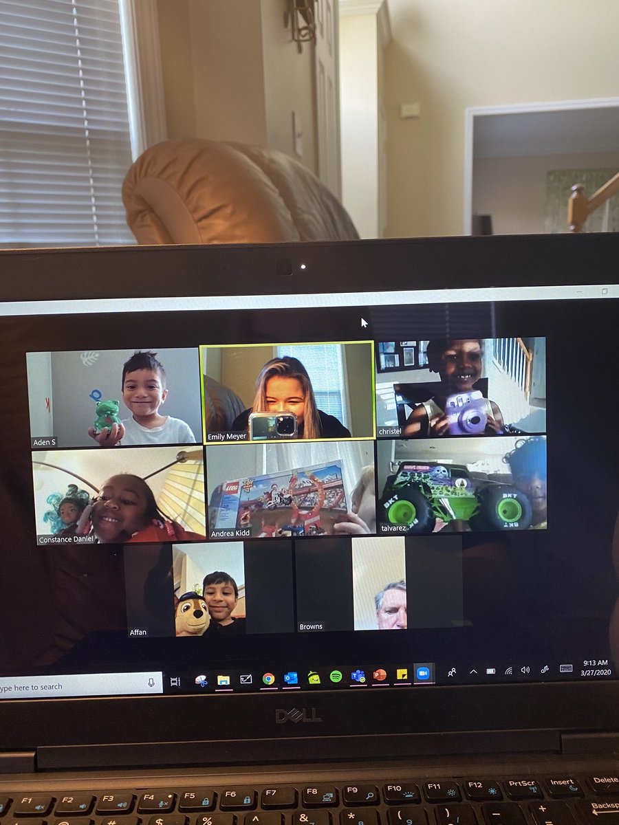 MsEmilyMeyer's tweet photo. Last morning meeting of the second week of digital learning! We shared something that means a lot to us at the end of our meeting. 🤩 #JourneytoAWE https://t.co/zT8QrjUakc