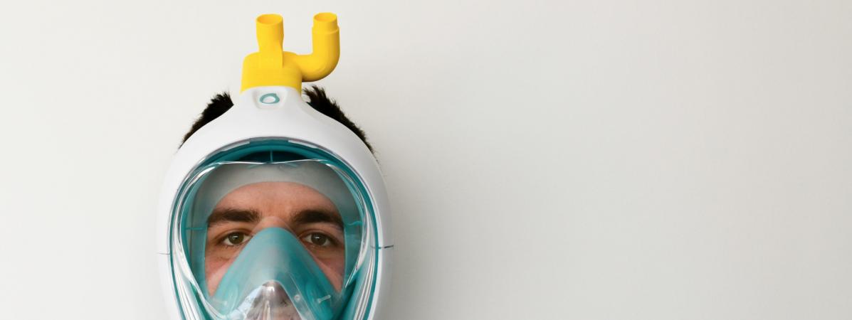 Il ne faut pas rejeter les idées qui peuvent paraître farfelues : comment  un masque de plongée est devenu une arme pour lutter contre le coronavirus