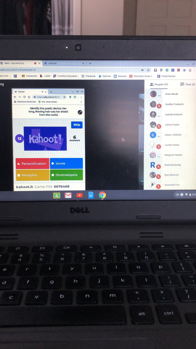 Using  <a href="/GetKahoot/">Follow @Kahoot</a> to virtually review our poetry unit with our class! Happy FRIDAY! #MTPSpride #DolphinPride <a href="/BayshoreMiddle/">BayshoreMiddleSchool</a> <a href="/novakg111/">Mrs. Greer Novak</a> <a href="/hfred0415/">Heather Frederick</a>