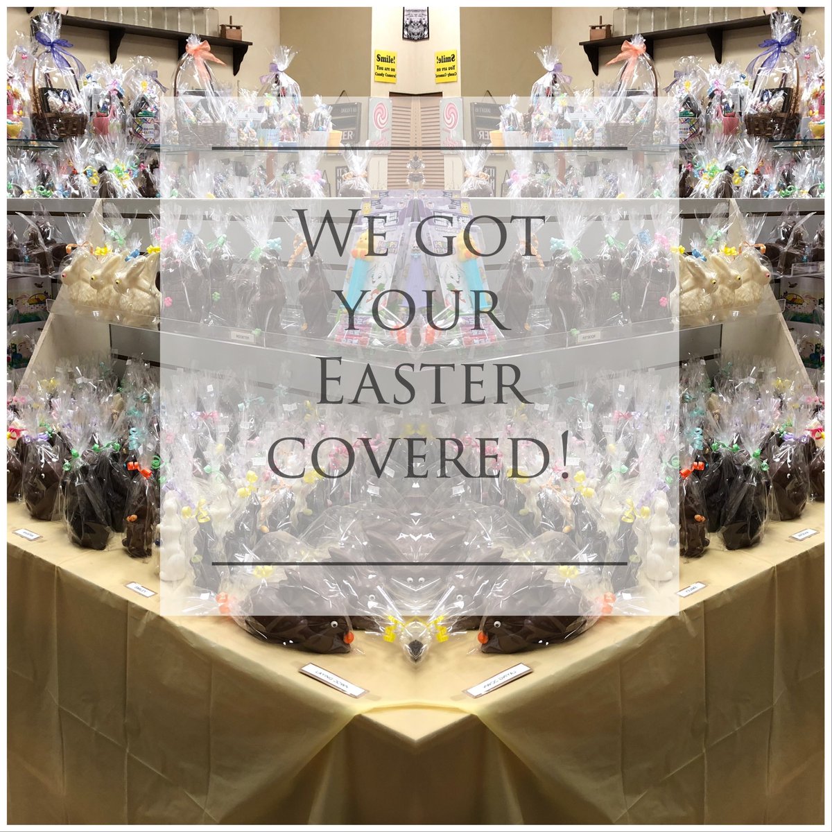 CandyFactoryInc's tweet image. #Easter is our specialty - since 1972! Our shelves are full, but our doors are locked. However... we’re still bringing Easter to you (at a safe distance) with FREE delivery. Email info@candyfactory.ca for details @thepeakfm @TownCollingwood @Clearview_twp