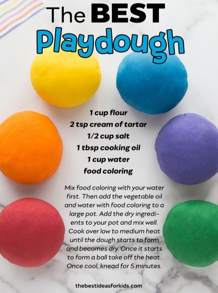 Looking for a fun activity to do? Try making some homemade playdough #indooractivities #homemade #playdough #funforkids #staybusy
