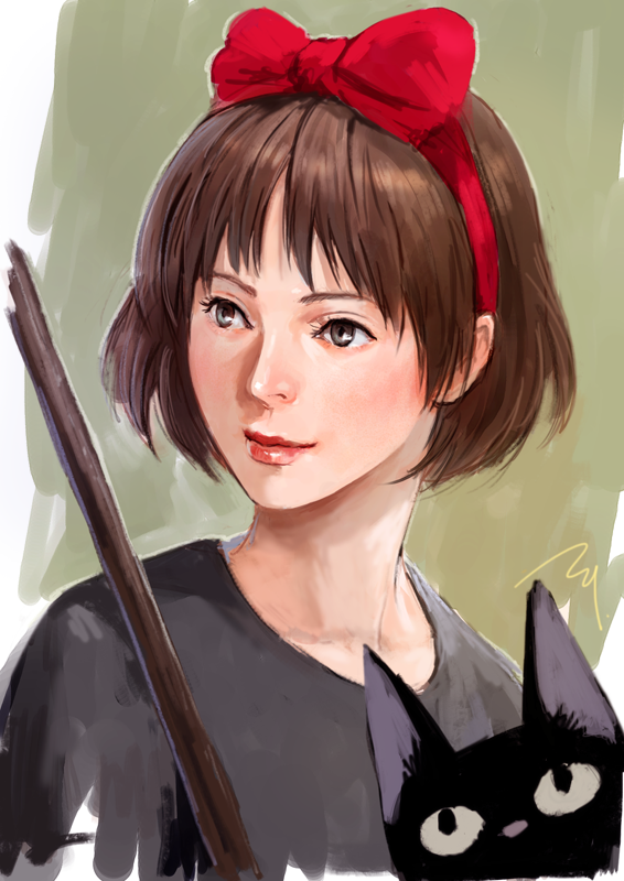 キキ(魔女の宅急便) 「KIKI 」|添田 一平 SOEDA Ippeiのイラスト