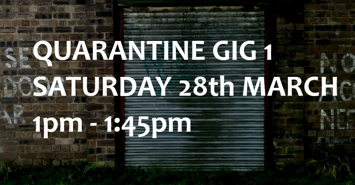 Tune in tomorrow... #QuarantineLife #COVID2019 #Livestream #Leith bit.ly/39mZMKX