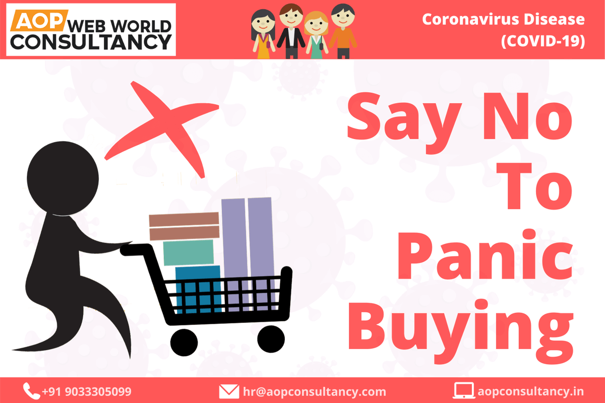 aopconsultancy's tweet photo. Panic-Buying Isn't Prepping for COVID-19. Stop hoarding! End the panic-buying!
#panicshopping #panicbuying #Hoarding #Covid19India #CoronaLockdown https://t.co/i7FIHyLyZm