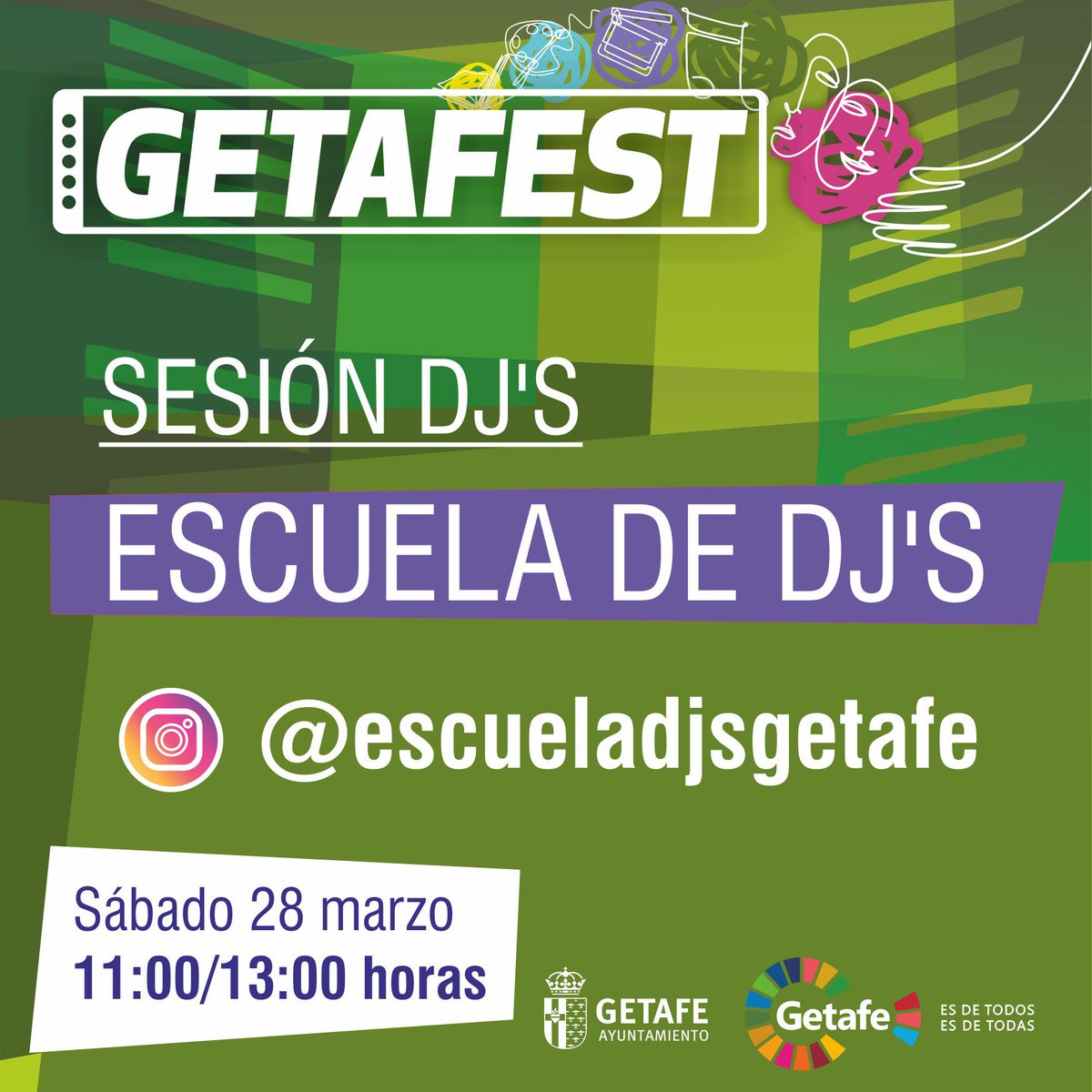 getafejoven's tweet photo. #Gestafest hoy a las 18:00h sesión DJ's con #SamuLopez Instagram @samulopez y mañana a las 11:00h @escueladjsgetafe
#YoMeQuedoEnCasa #JóvenesResponsables #CulturaGetafe https://t.co/6knSzkE9fl