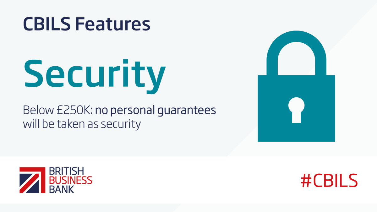 BritishBBank's tweet photo. Great news for SMEs! The Big Four banks have agreed that personal guarantees will not be taken as security for lending below £250k #CBILS
👉 https://t.co/QSChlANybT https://t.co/J4jsgkSQ1t