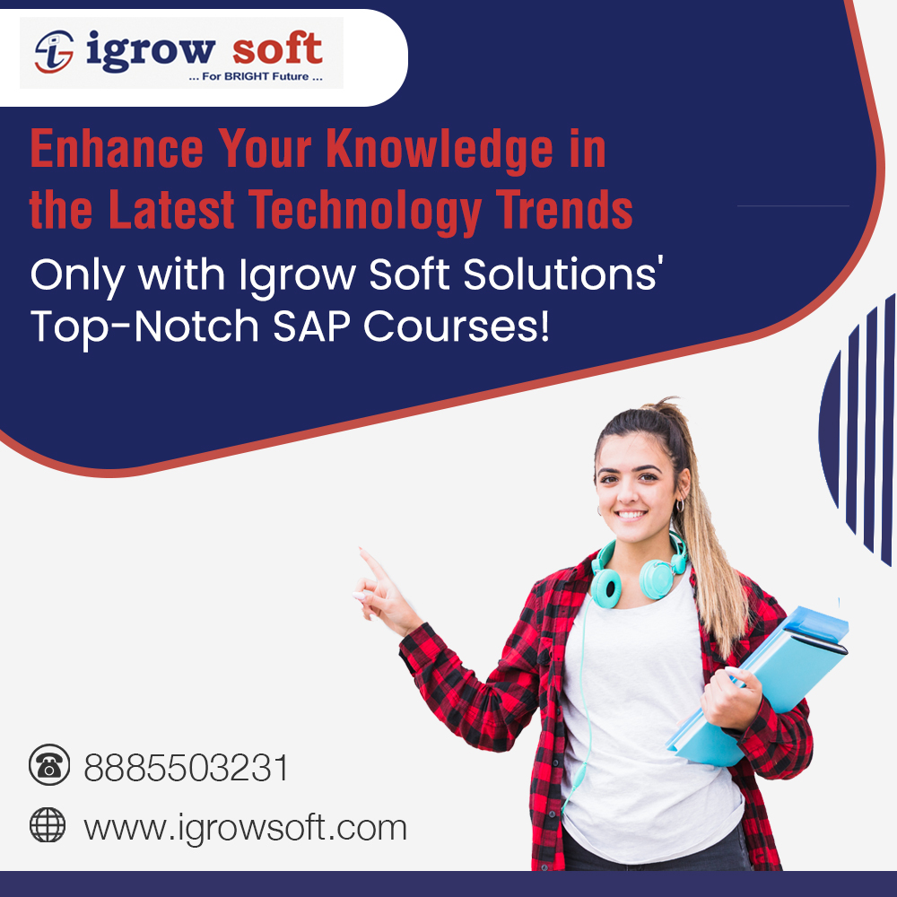 igrowsofthyd's tweet photo. Igrow Soft Solutions provides the platform for aspiring students to amplify their knowledge through personalized SAP courses curated to create industry-ready SAP professionals that match international standards! What are you waiting for? Sign up today!

☎ +91 8885503231 https://t.co/HRPXXT6HCf