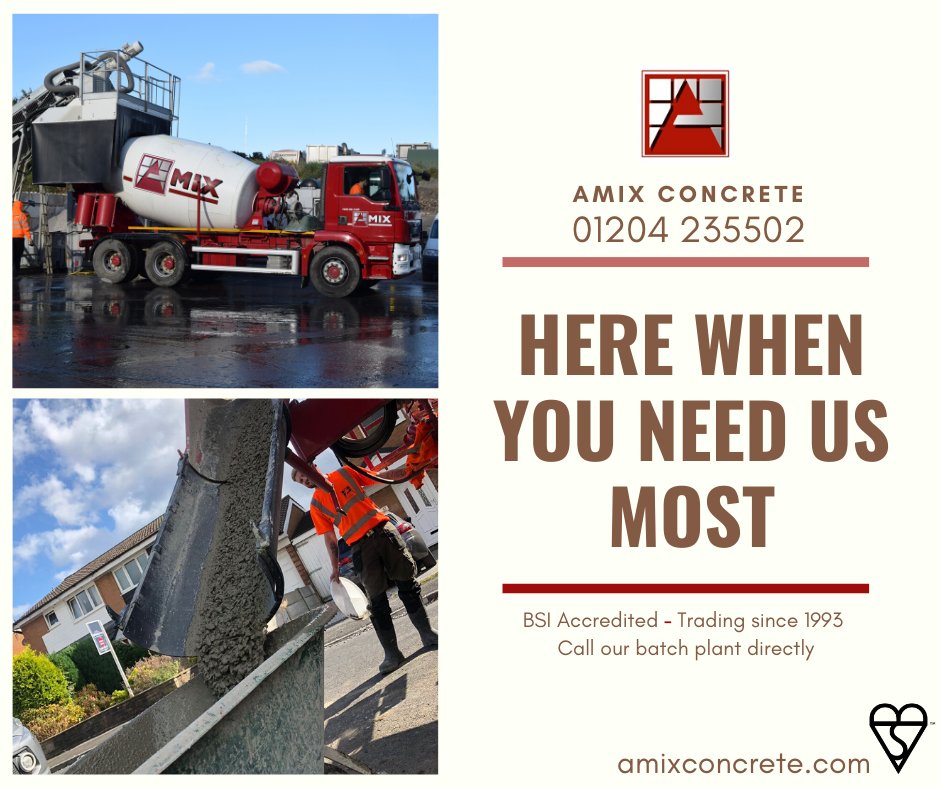 Our fleet of mixers are still out serving our loyal customers.

Need Ready Mix Concrete at short notice? Need Concrete in the Bolton and Lancashire areas?

Call our batch plant directly where our experienced staff are on hand to serve you as and when you need it.
