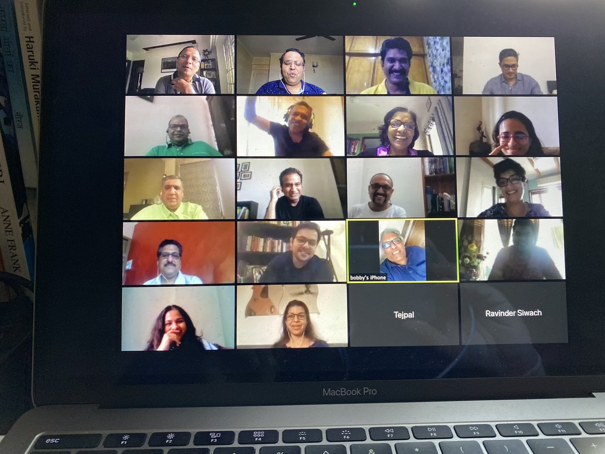 mohitjo's tweet photo. I love taking pics of our #Zoom meetings. This is another one from our @HavasGroupIN MANCOM earlier today. #HavasFromHome #HavasTogether #BetterTogether #CovidLockdown #MotivatedTeam #WorkFromHomeLife #HavasRocks https://t.co/IHEFY6B3Lp