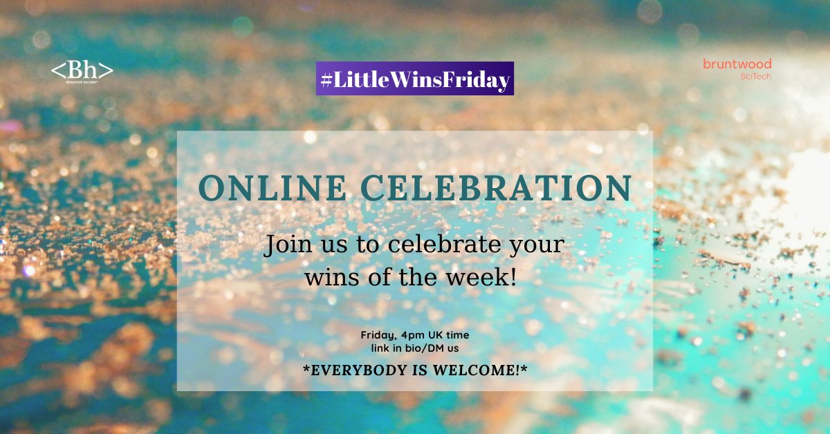 BehaviourHacker's tweet image. &quot;A series of small wins guarantees a constant supply of dopamine, that feel-good brain chemical that is linked with motivation&quot;. Join the party to celebrate together! &amp;lt;3 reach.smartella.co/b/vic-eru-vfy 
#BehaviourHackers #LittleWinsFriday #SmallWins  #Motivation #TGIF