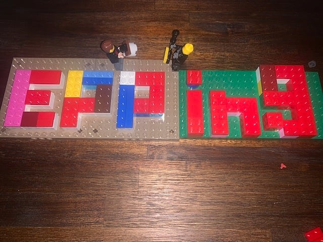 teamepping's tweet photo. Here's an update from #MatCamm during life of #SocialDistancing.
First picture is an awesome creation from his 9 year old cousin, Hunter (took a day to make)!
Second picture is Mat getting creative entertaining his adorable daughter.
What's everyone else up to?! https://t.co/uJZNbbRbDU