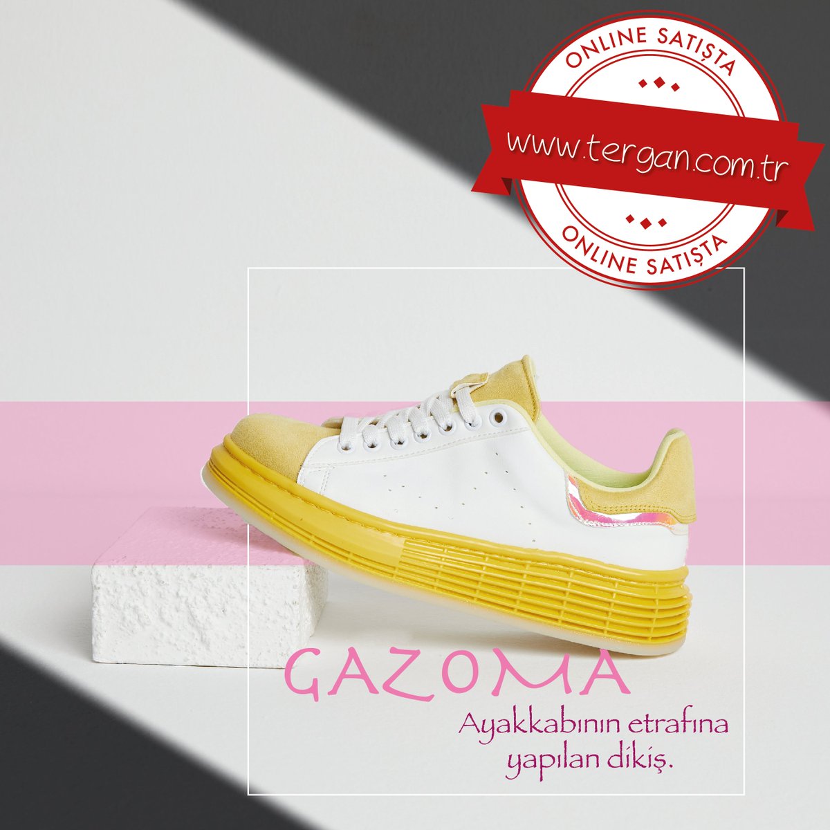 TerganModa's tweet photo. Ayakkabının etrafına yapılan dikiş anlamına gelen "gazoma" kelimesini hiç duymuş muydunuz?

30 Nisan'a kadar seçili ürünlerde geçerli Net %75 indirim fırsatı https://t.co/w1DR6t18Vc 'de... https://t.co/KKEEIrwsYc