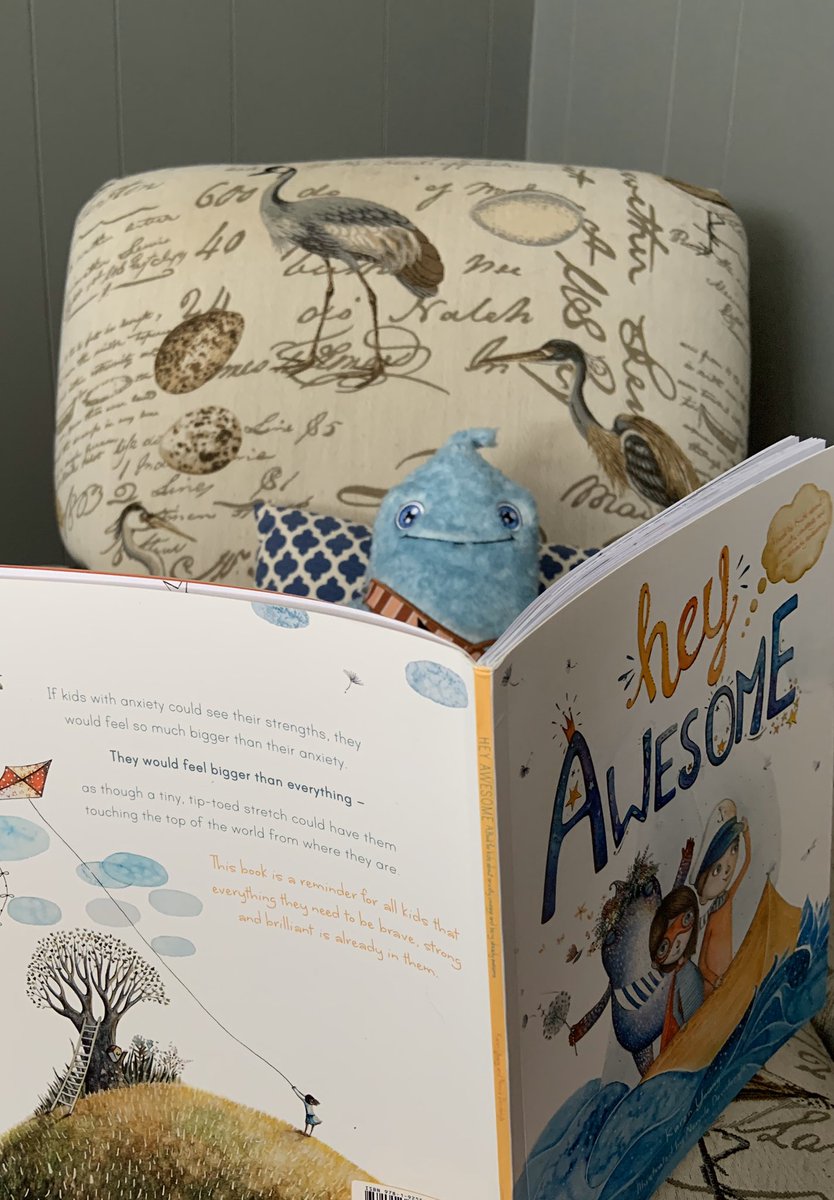 msgushue's tweet photo. Amy the amygdala is spending some time reading this morning. She read “people with anxiety are some of the bravest people of all, because when things feel scary, they do them anyway” 💕 #amytheamygdala #heywarrior #heyawesome #amygdala https://t.co/5WhxOUH3PO