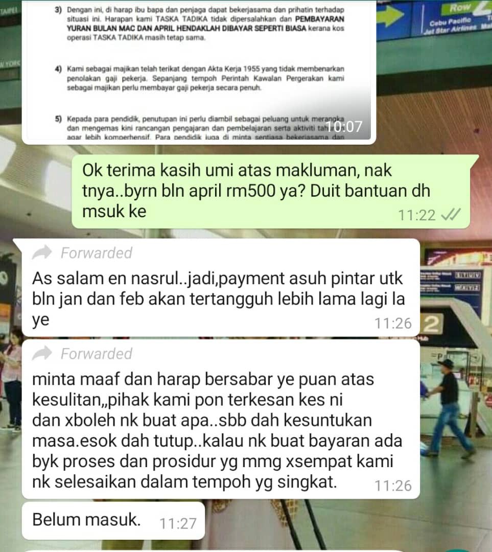 Ahmad Huzaifah On Twitter Amirudinshari Yb Mohon Segerakan Tunggakan Bantuan Taska Yg Sepatutnya Dijadual Terima Dimana Proses Permohonan Amp Tutup Telah Selesai Pd Januari Kelewatan Tlh Membuat Ramai Para Ibu Bapa Terkesan