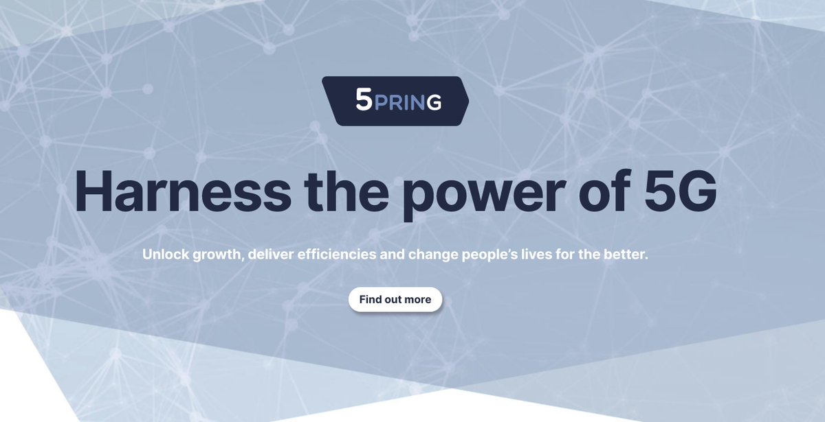 Digital Catapult is excited to work in the West Midlands <a href="/WestMids5G/">WM5G</a> with our consortium members <a href="/DeloitteUK/">Deloitte UK</a> <a href="/O2UK/">O2UK</a> <a href="/WayraUK/">Wayra UK</a> to benefit &amp; help the region's businesses &amp; public sector innovate with 5G technology through a series of #5PRING accelerators: 5pring.org