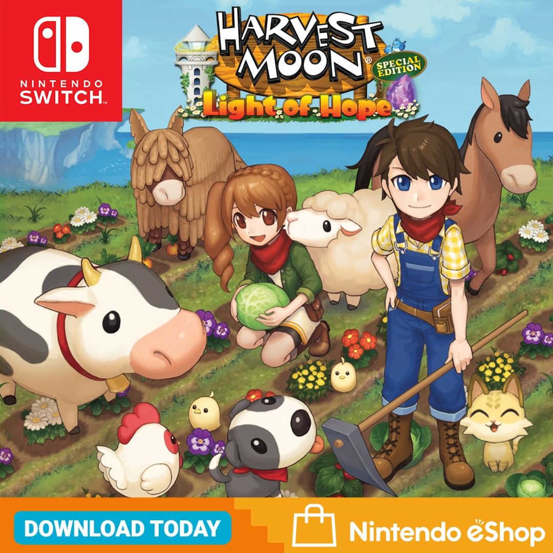 Natsume_Inc's tweet photo. Follow us &amp; RT this tweet for your chance to win a copy of #HarvestMoon: Light of Hope Special Edition! Choose your platform - PS4, Switch, or PC~  

One lucky #FreebieFriday winner will be chosen at 11:00am PT on March 27 2020!

RT to Win Rules: https://t.co/dheCw0vZ8W https://t.co/xqceicHHqk
