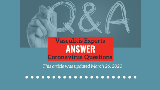 vpprn's tweet photo. @VasculitisFound and @VPPRN received a tremendous number of questions from our community #vasculitis.  We compiled the questions and asked our #VasculitisExperts for answers.  https://t.co/3r2YTQi0nT 
#HighRiskCOVID19 https://t.co/hzDHs8ffck