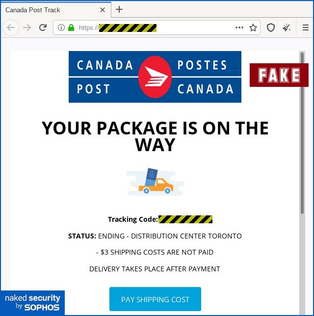 ⚠️Watch out! Scummy scammers target home deliveries.
Definitely check this out. It’s an SMS notice saying that $3 in shipping costs are needed for the delivery.
Don’t click on links!
H/T: <a href="/jeffrey_brandt/">Jeffrey Brandt</a> #cybersecurity in the time of #COVID19 🦠
nakedsecurity.sophos.com/2020/03/26/wat…