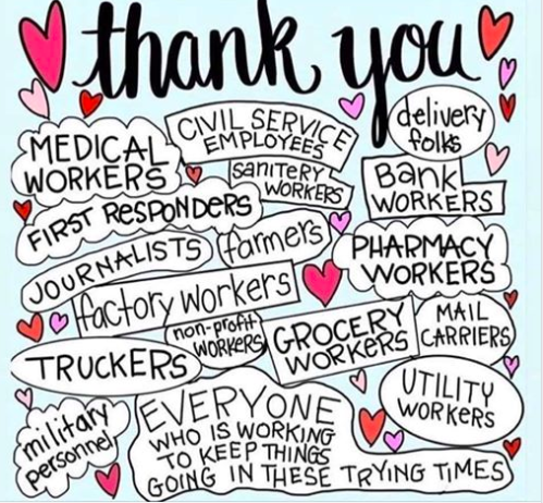 GivingTuesdayCa's tweet photo. Thank you to all the people working hard to keep the rest of us safe. ❤️ 
#givingtuesdayca #mardijedonne https://t.co/gqLwvGLzVo